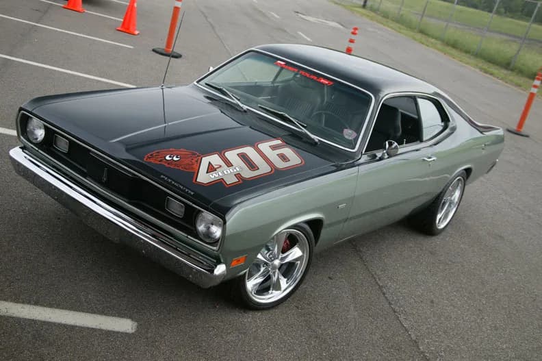 1970 Plymouth Duster garage profile 1970 Plymouth Duster owned by MoparPosterChild — similar build on CarCultureHQ
